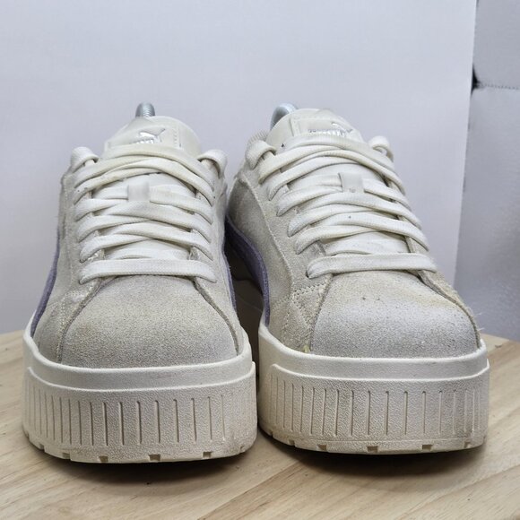 Women's Size 9.5 - Puma WMNS Karmen 2 Platform Nu Warm White Grey 406592-02 - Picture 2 of 9